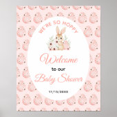 Easter Bunny Baby Shower Poster (Vorne)