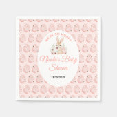 Easter Bunny Baby Shower Serviette (Vorderseite)