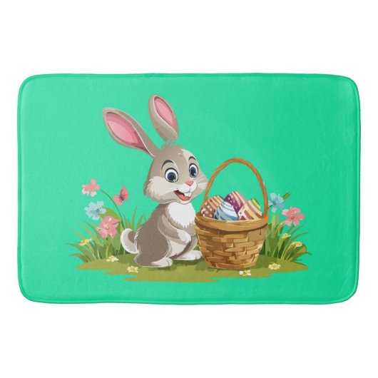 Easter bunny badematte (Vorderseite)