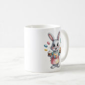 Easter Bunny Baker Mug Cute Gift for Women Spring  Kaffeetasse (VorderseiteRechts)