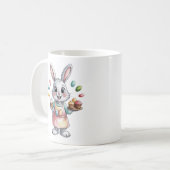 Easter Bunny Baker Mug Cute Gift for Women Spring  Kaffeetasse (Vorderseite Links)