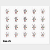 Easter Bunny Baker Sticker Cute Easter Gift Spring (Blatt)