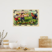 Easter Bunny Baseball Poster (Küche)