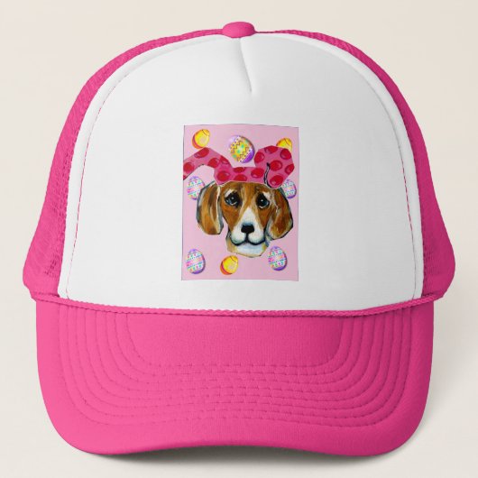 EASTER BUNNY BEAGLE TRUCKERKAPPE (Vorderseite)
