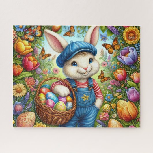 Easter Bunny Boy Puzzle (Horizontal)