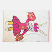 EASTER BUNNY CHEERLEADER Handtuch (Horizontal)