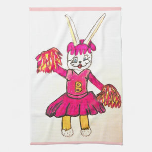EASTER BUNNY CHEERLEADER Handtuch