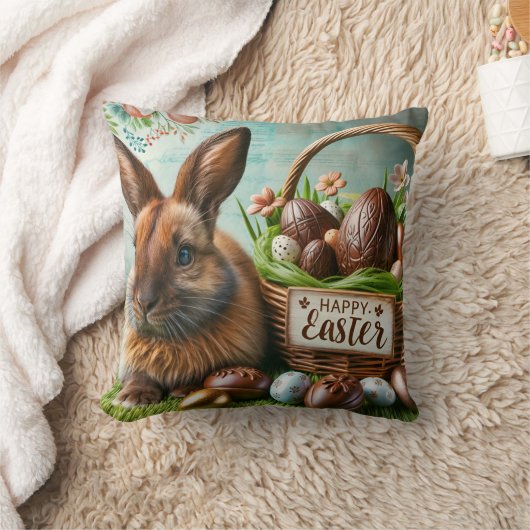 Easter Bunny Chocolate Egg Kissen (Decke)