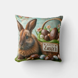 Easter Bunny Chocolate Egg Kissen