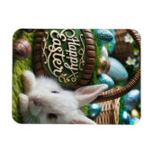 Easter Bunny Chocolate Egg Magnet (Horizontal)
