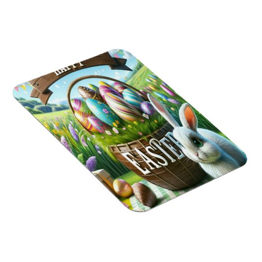 Easter Bunny Chocolate Egg Magnet (Rechte Seite)