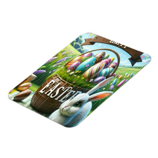 Easter Bunny Chocolate Egg Magnet (Linke Seite)