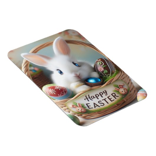 Easter bunny chocolate egg magnet (Rechte Seite)