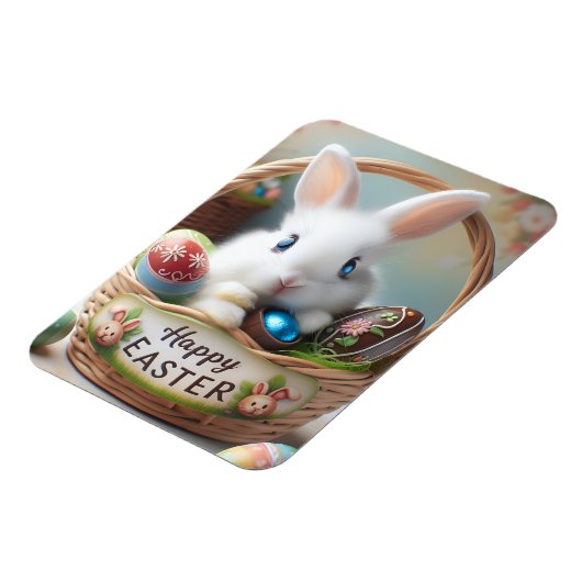 Easter bunny chocolate egg magnet (Linke Seite)