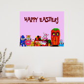 EASTER BUNNY COLLAGE POSTER (Küche)