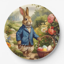 Easter Bunny Collecting Easter Eggs