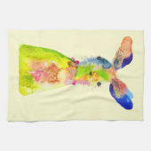 Easter bunny cute watercolor geschirrtuch (Horizontal)