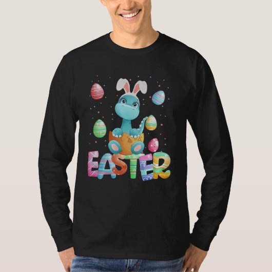 Easter Bunny Dinosaur   Easter Brachiosaurus T-Shirt (Vorderseite)
