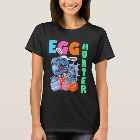 Easter Bunny Dinosaur T Rex Children's Egg Hunt Ea T-Shirt (Vorderseite)