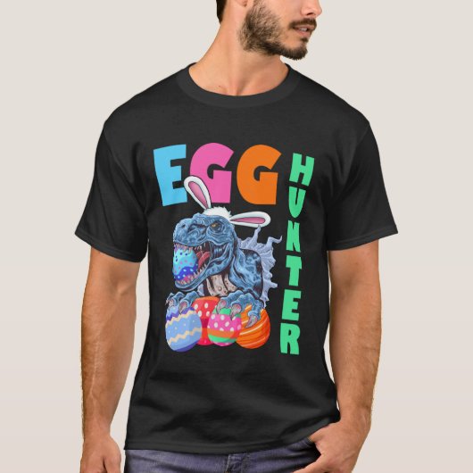 Easter Bunny Dinosaur T Rex Children's Egg Hunt Ea T-Shirt (Vorderseite)