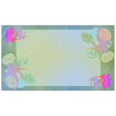 Easter Bunny & Eggs Tablecloth Tischdecke (Vorderseite (Horizontal))
