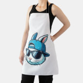 Easter Bunny Face Baseball Cap Sunglasses Rabbit B Schürze (InSitu)
