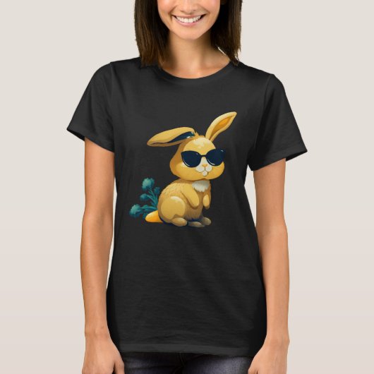 Easter Bunny Face Easter Rabbit cool Easter Bunnie T-Shirt (Vorderseite)