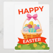 EASTER BUNNY FEIERTAGSKARTE (Vorne/Hinten)