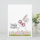 EASTER BUNNY FEIERTAGSKARTE (Stehend Vorderseite)