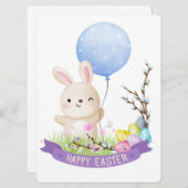 EASTER BUNNY FEIERTAGSKARTE (Vorne/Hinten)