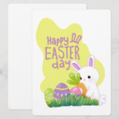 EASTER BUNNY FEIERTAGSKARTE (Vorne/Hinten)