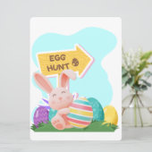 EASTER BUNNY FEIERTAGSKARTE (Stehend Vorderseite)