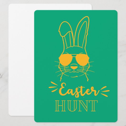 EASTER BUNNY FEIERTAGSKARTE (Vorne/Hinten)