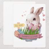 EASTER BUNNY FEIERTAGSKARTE (Vorne/Hinten)