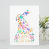 EASTER BUNNY FEIERTAGSKARTE (Stehend Vorderseite)