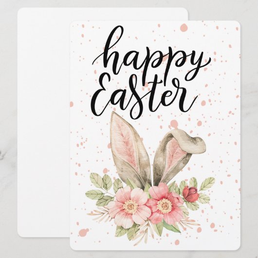 EASTER BUNNY FEIERTAGSKARTE (Vorne/Hinten)