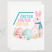 EASTER BUNNY FEIERTAGSKARTE (Vorne/Hinten)