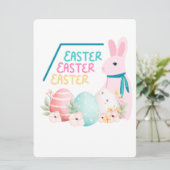 EASTER BUNNY FEIERTAGSKARTE (Stehend Vorderseite)