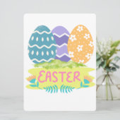 EASTER BUNNY FEIERTAGSKARTE (Stehend Vorderseite)