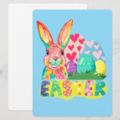 EASTER BUNNY FEIERTAGSKARTE (Vorne/Hinten)