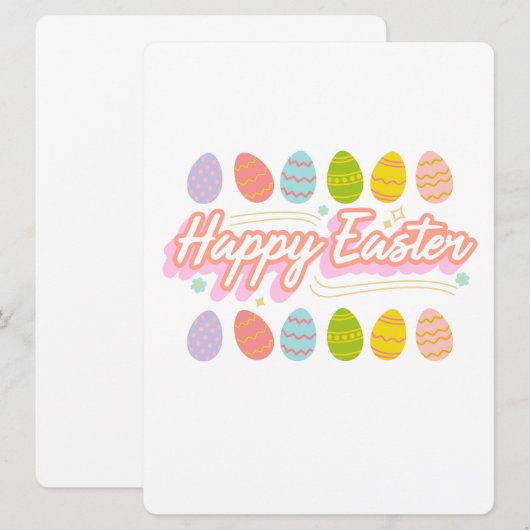 EASTER BUNNY FEIERTAGSKARTE (Vorne/Hinten)