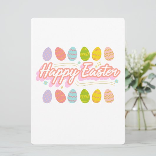 EASTER BUNNY FEIERTAGSKARTE (Stehend Vorderseite)