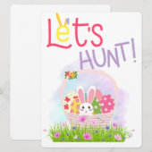 EASTER BUNNY FEIERTAGSKARTE (Vorne/Hinten)