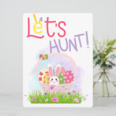 EASTER BUNNY FEIERTAGSKARTE (Stehend Vorderseite)