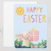 EASTER BUNNY FEIERTAGSKARTE (Vorne/Hinten)