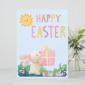 EASTER BUNNY FEIERTAGSKARTE (Stehend Vorderseite)