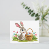 Easter bunny feiertagspostkarte (Stehend Vorderseite)