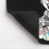 Easter Bunny Gamer Fun Eggs Gaming Kleinkind Boys  Mousepad (Ecke)