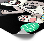 Easter Bunny Gamer Fun Eggs Gaming Kleinkind Boys  Poster (Ecke)