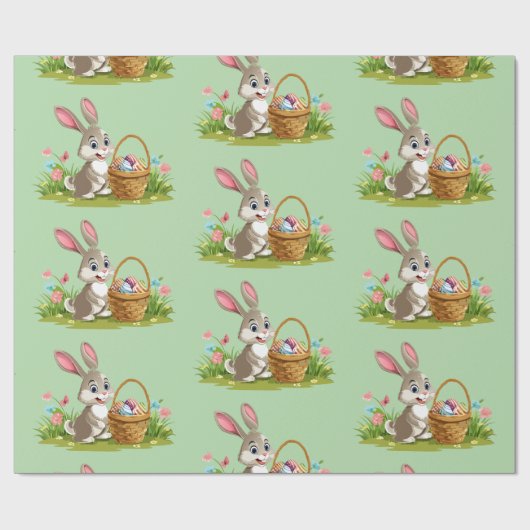 Easter bunny geschenkpapier (Flach)